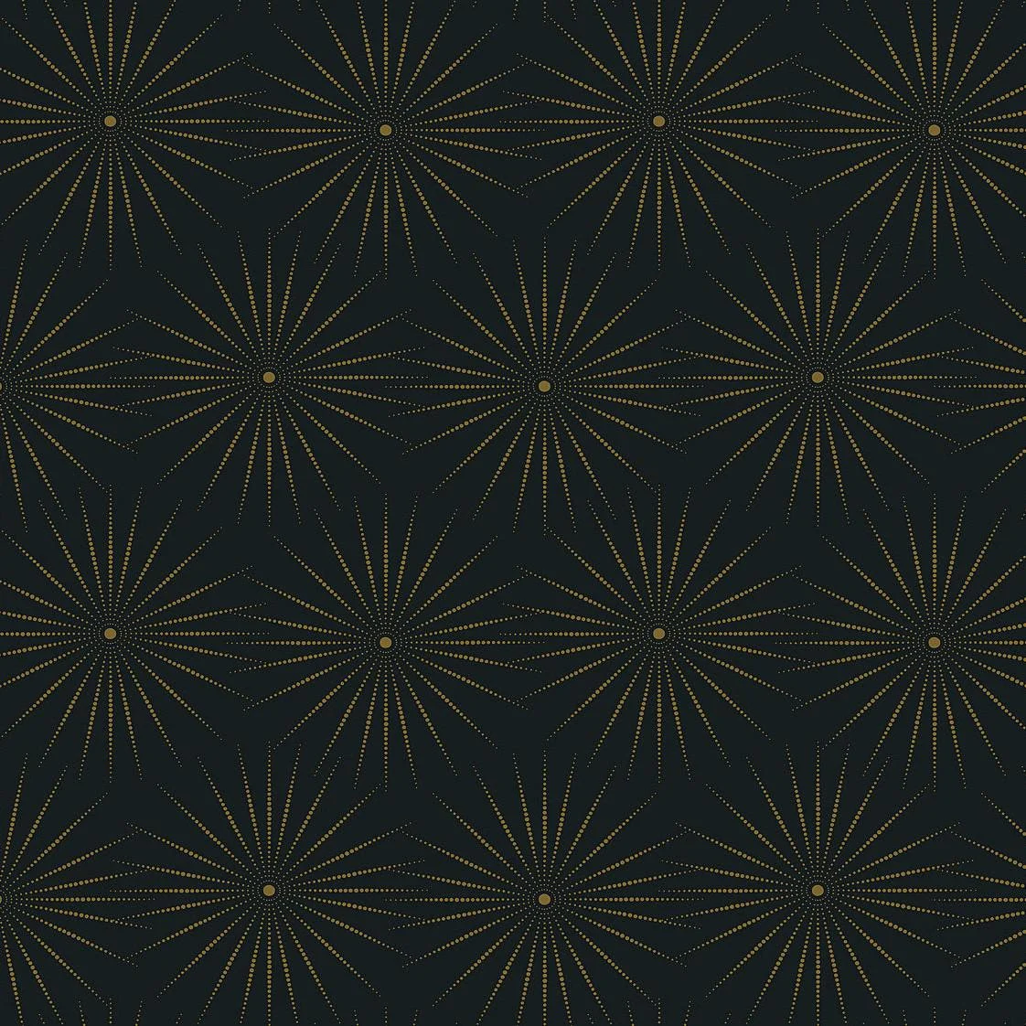 Starlight Wallpaper // Black & Gold