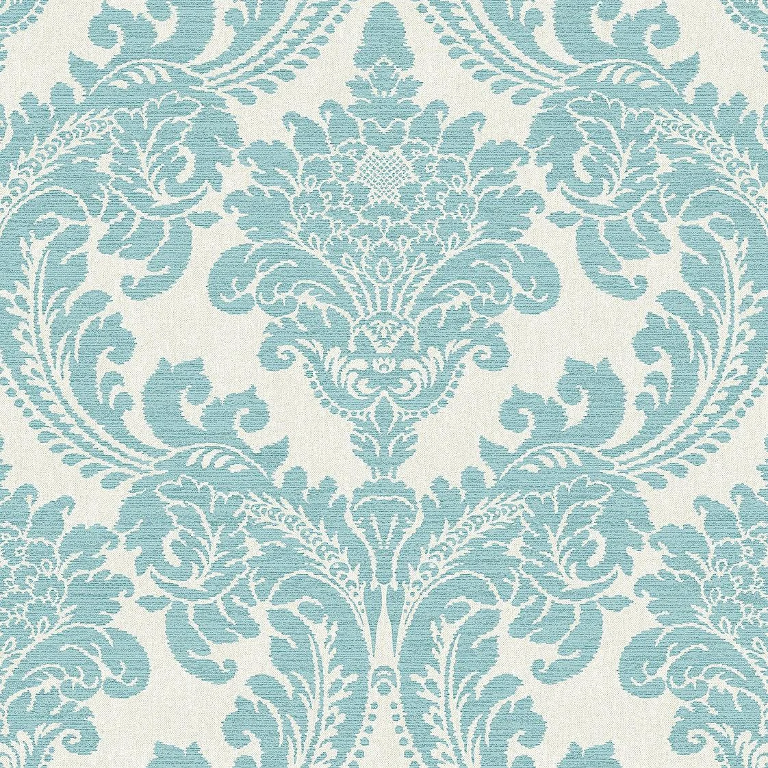 Tapestry Damask Wallpaper // Teal