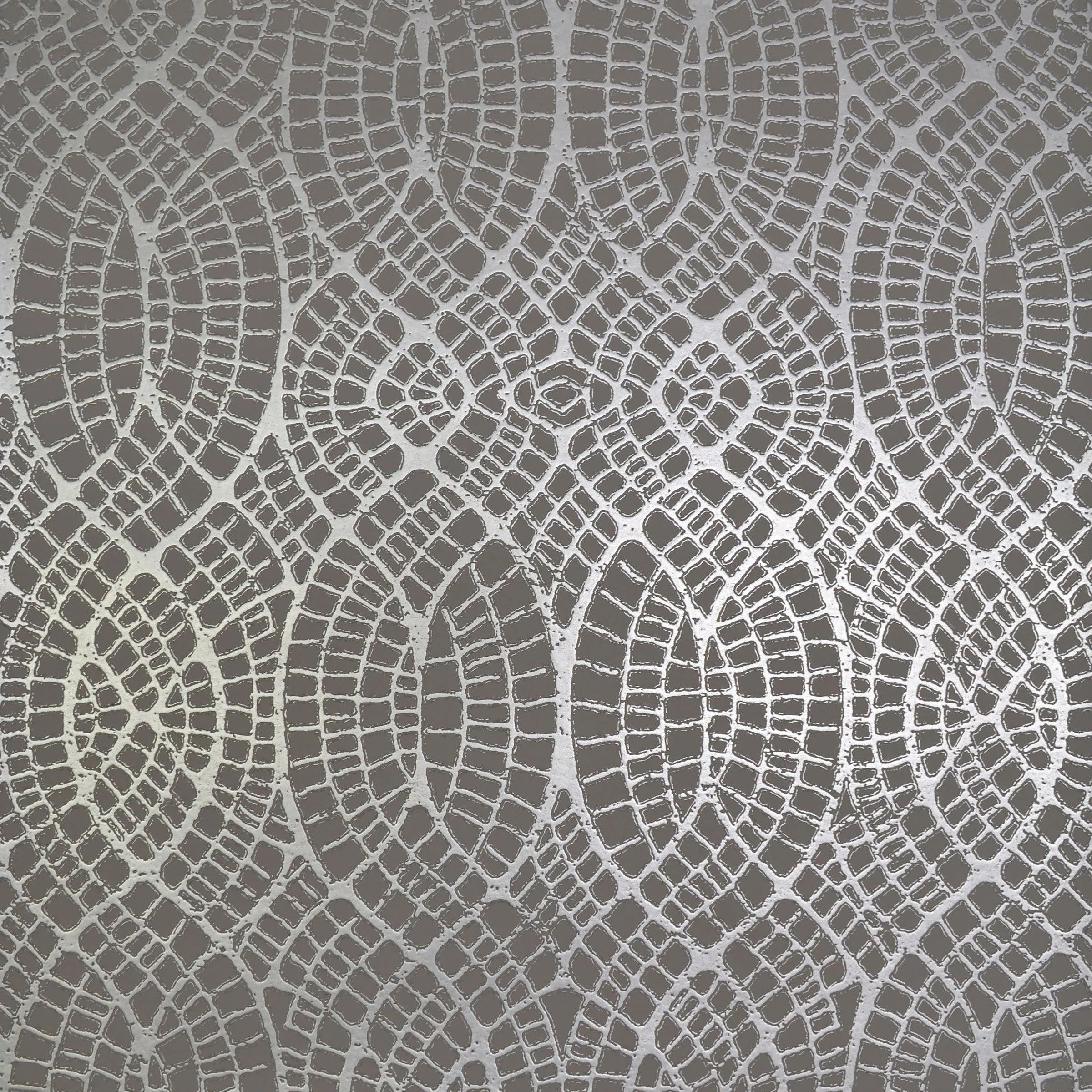 Tortoise Wallpaper // Grey & Silver