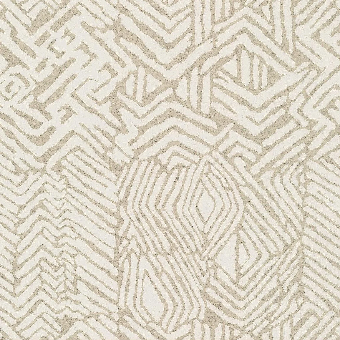 Tribal Print Wallpaper // Tan