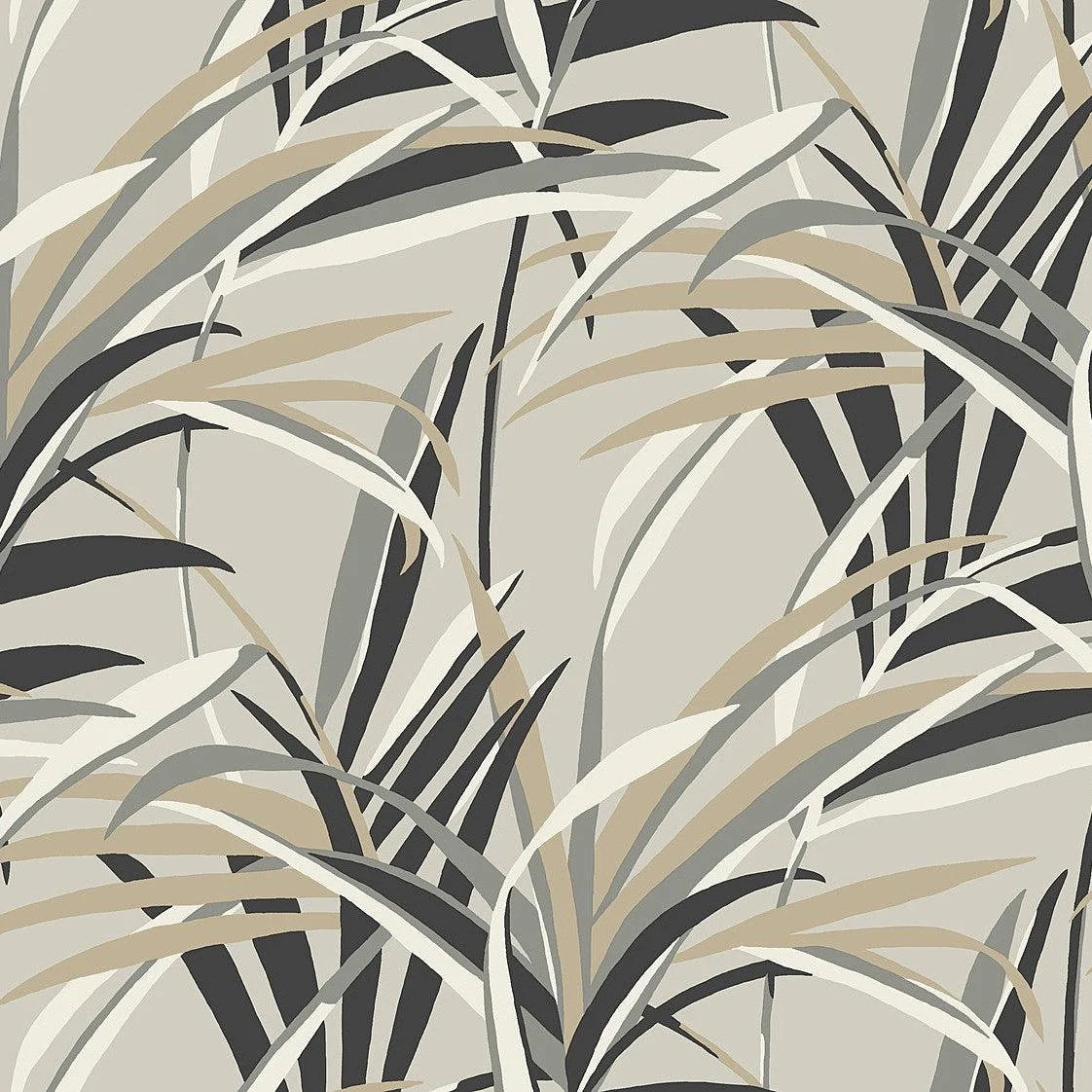 Tropical Paradise Wallpaper // Taupe