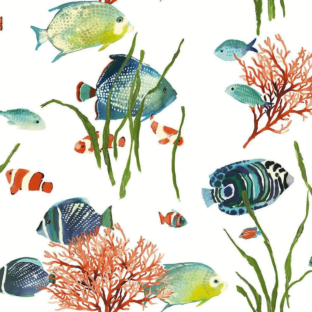 Tropical Reef Peel & Stick Wallpaper // Multicolor