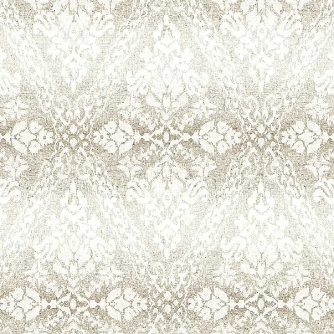 Tudor Diamond Damask Wallpaper // Off White