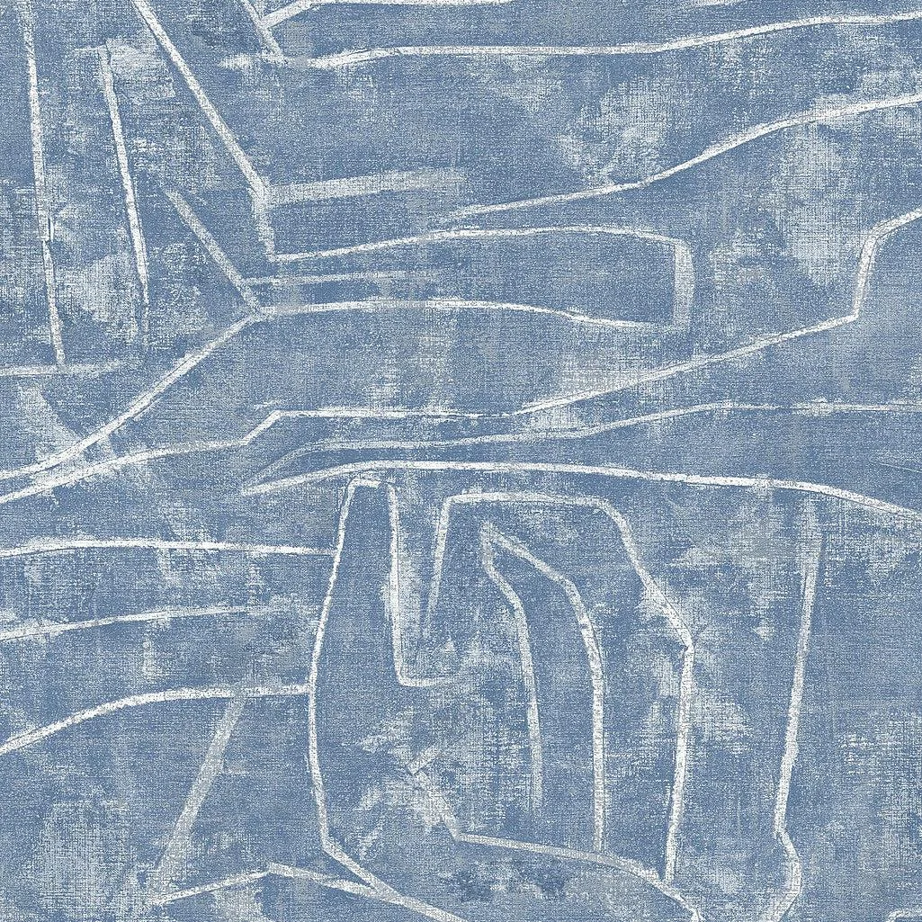 Urban Chalk Peel & Stick Wallpaper // Blue