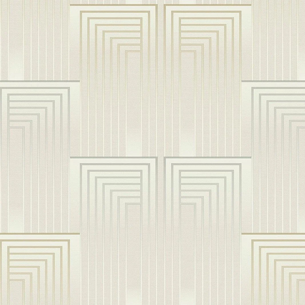 Vanishing Wallpaper // Silver & Gold