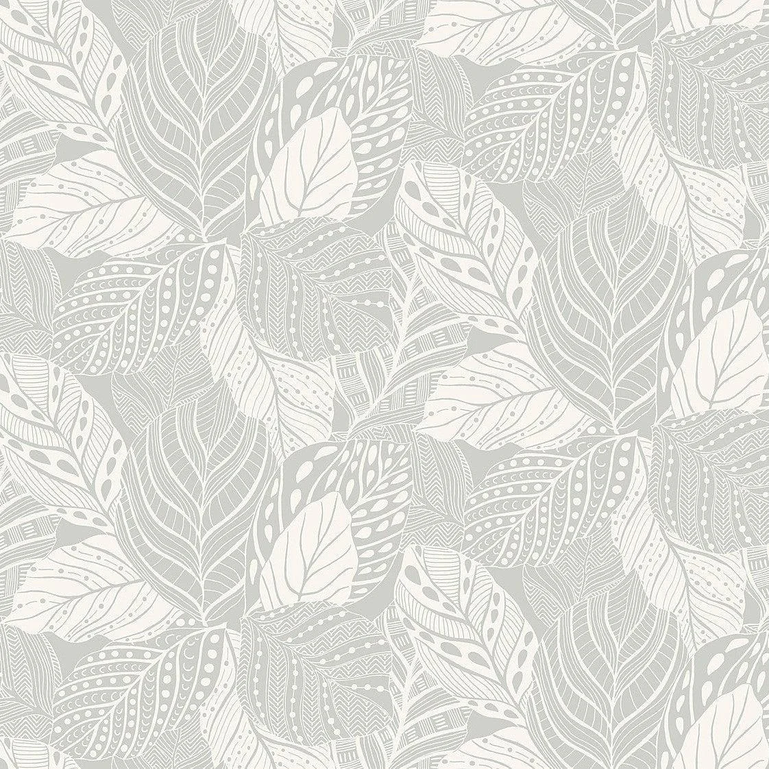 Vinca Wallpaper // Grey