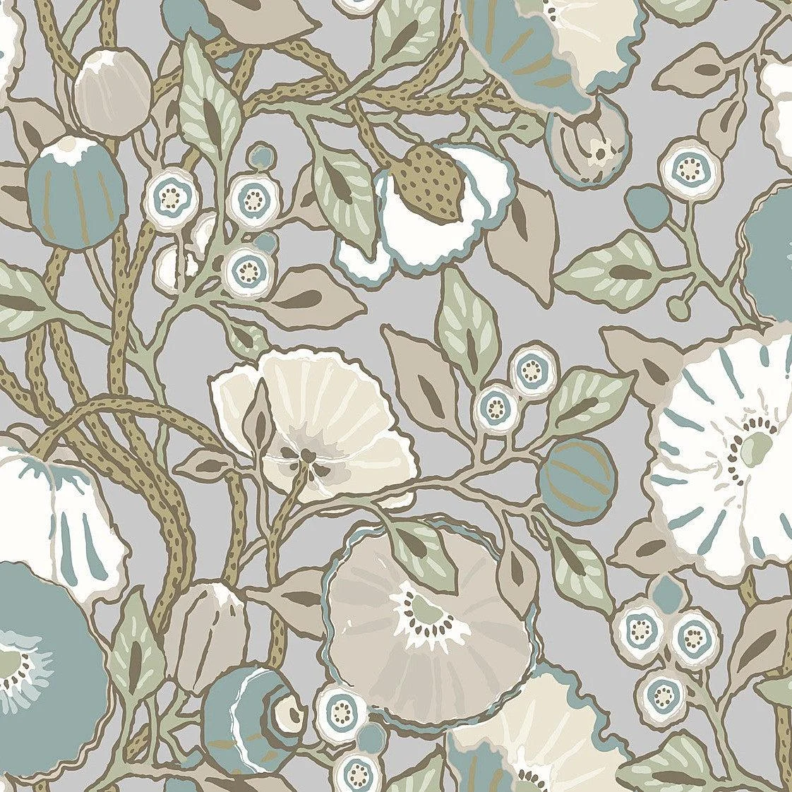 Vincent Poppies Wallpaper // Heather