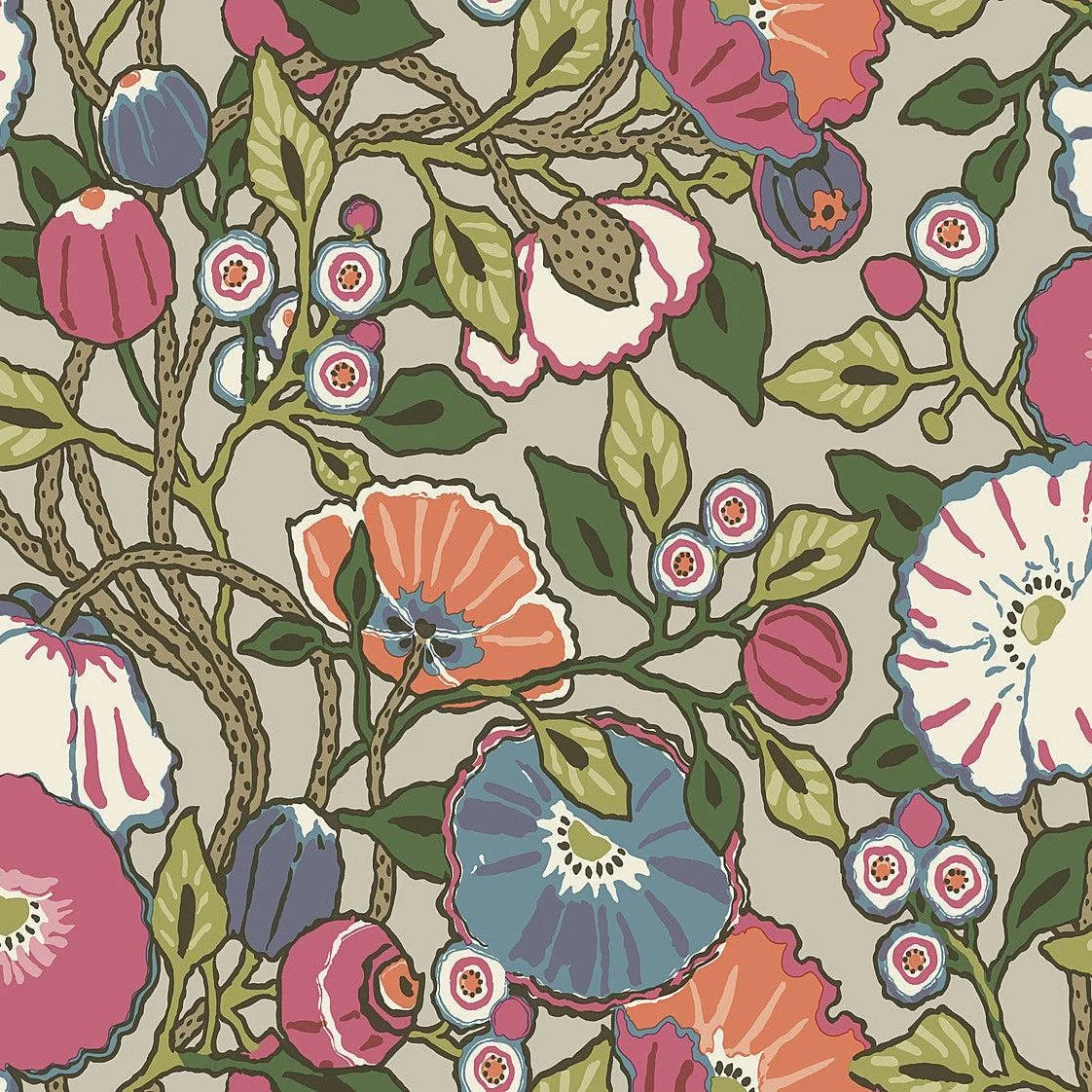 Vincent Poppies Wallpaper // Purple