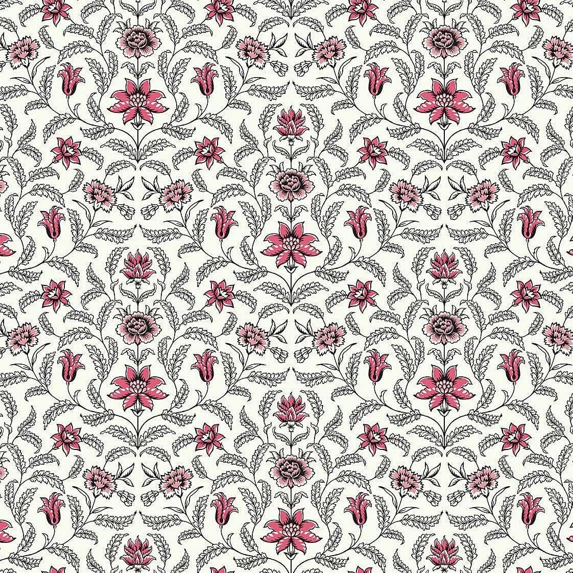 Vintage Blooms Wallpaper // Red