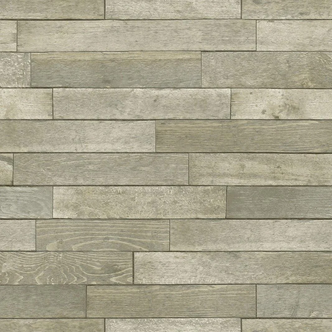 Warehouse Planks Peel & Stick Wallpaper // Brown