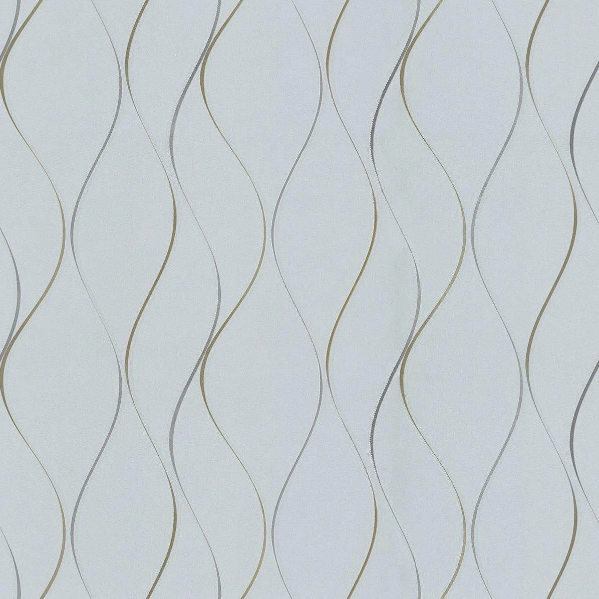 Wavy Stripe Wallpaper // Light Blue