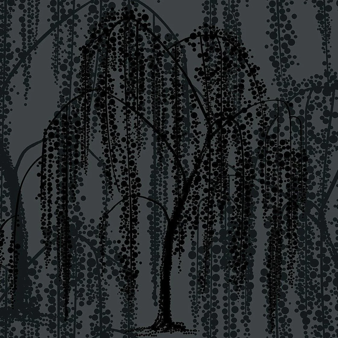 Willow Glow Wallpaper // Grey