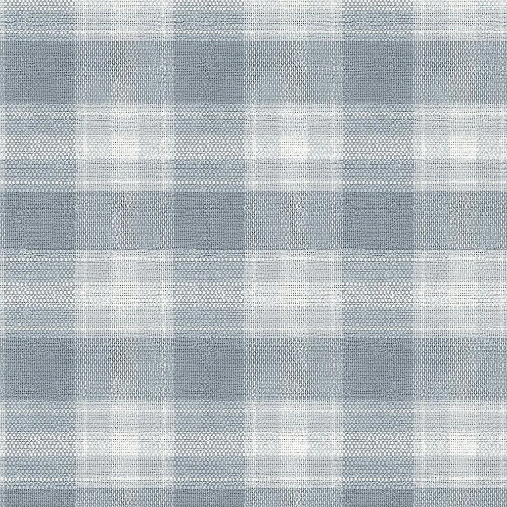 Woven Buffalo Check Wallpaper // Blue