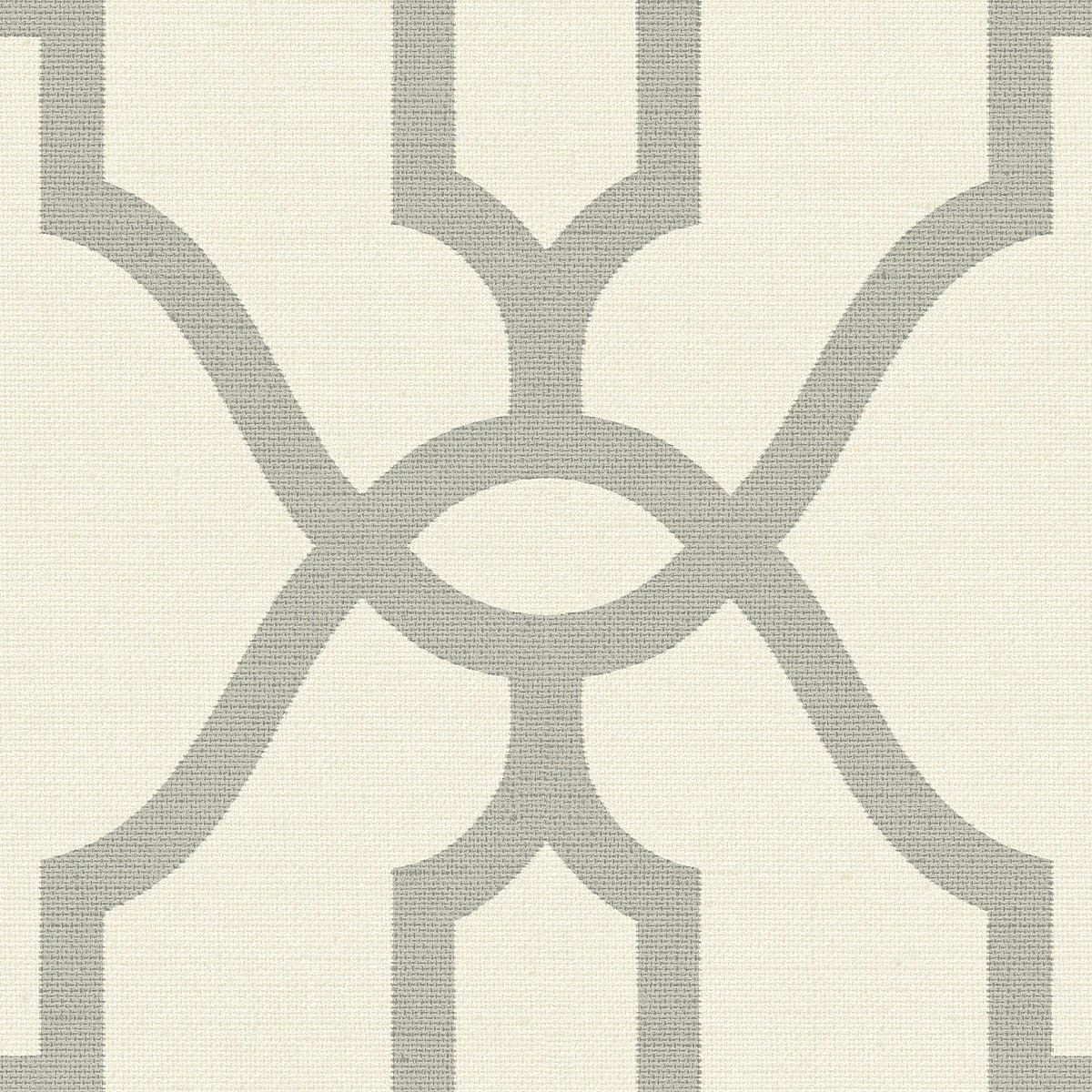 Woven Trellis Wallpaper // Quarry Grey