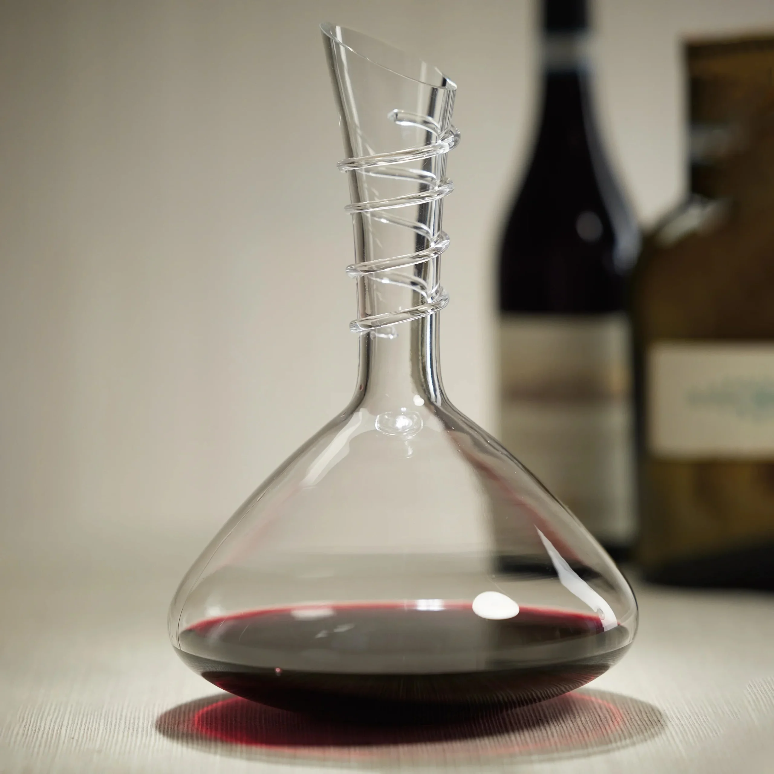 Bordeaux Hand Made Glass Wine Decanter