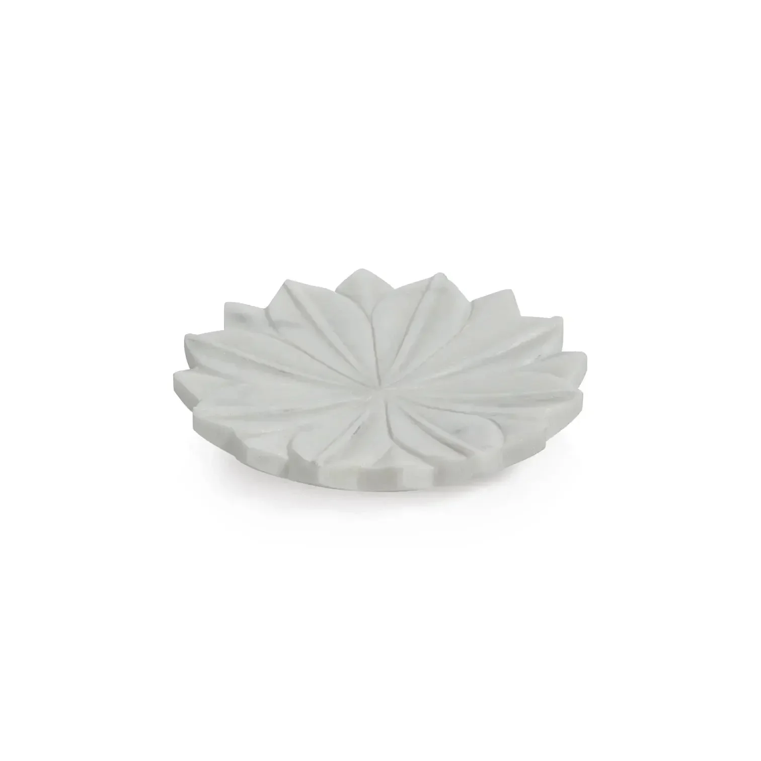 Lotus Marble Dish // White