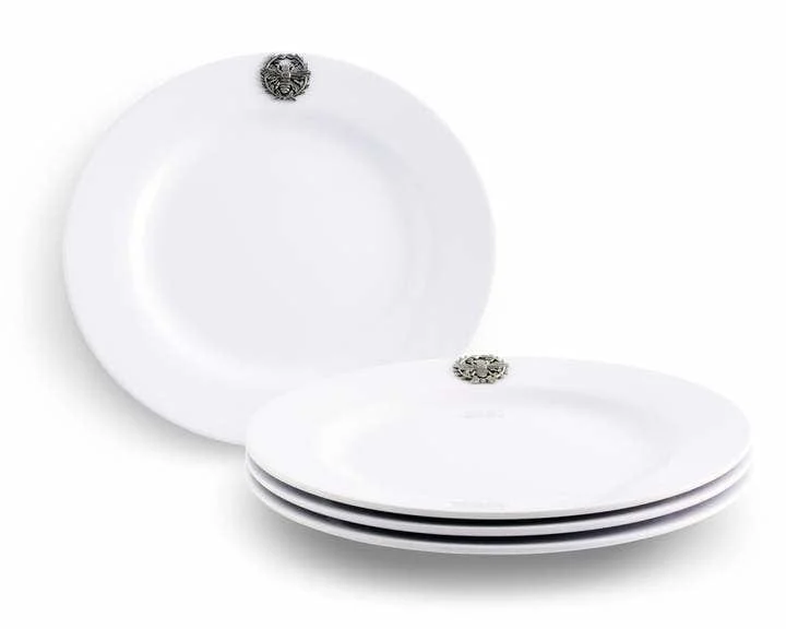Bee Melamine Lunch Plates Set of 4