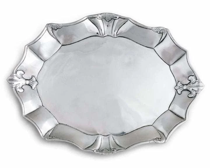 Fleur De Lis Oval Platter