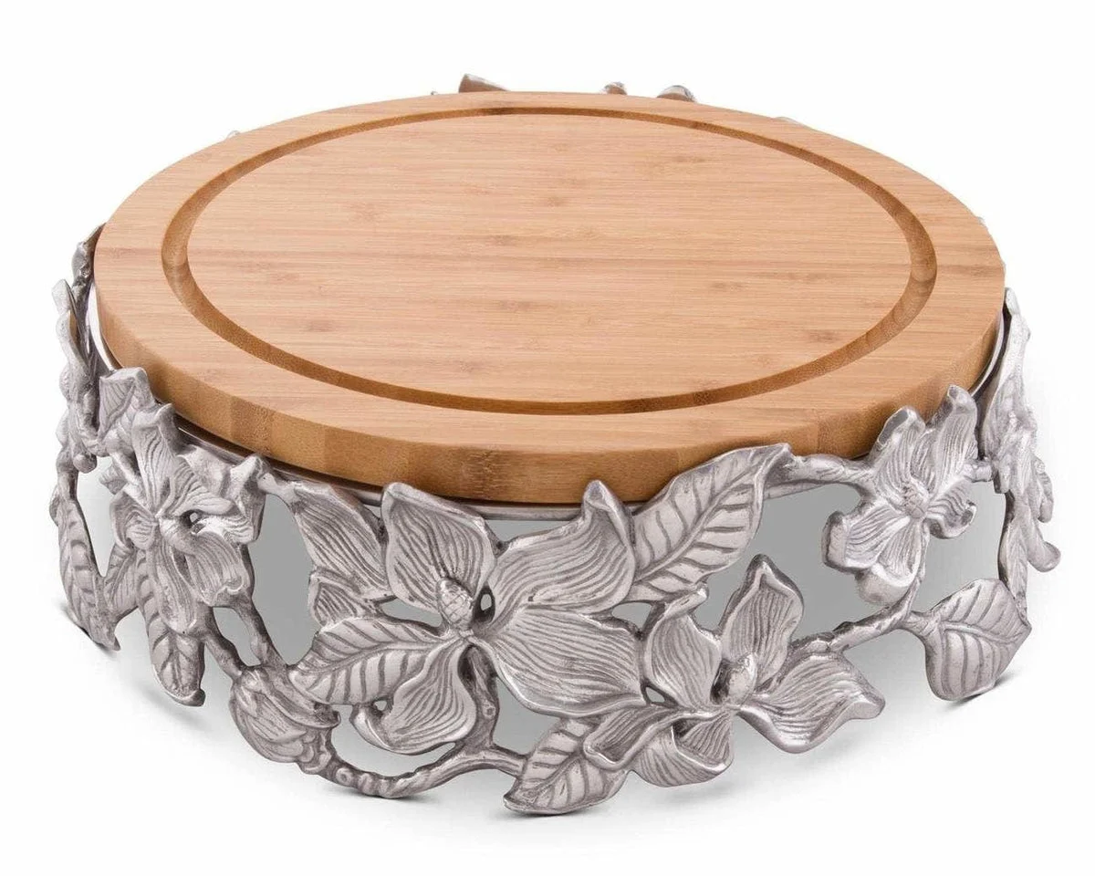 Magnolia Wood Cheese Pedestal