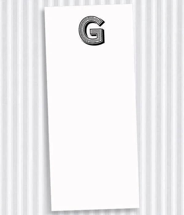 Buck Initial Notecards G