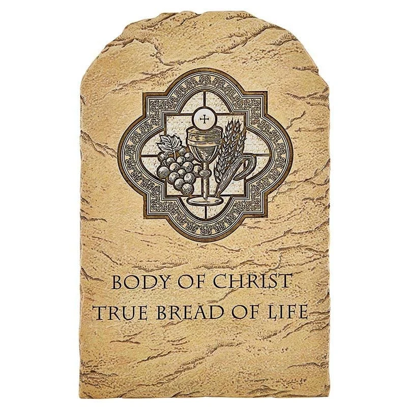 First Communion Arched Tile Plaque With Wire Stand