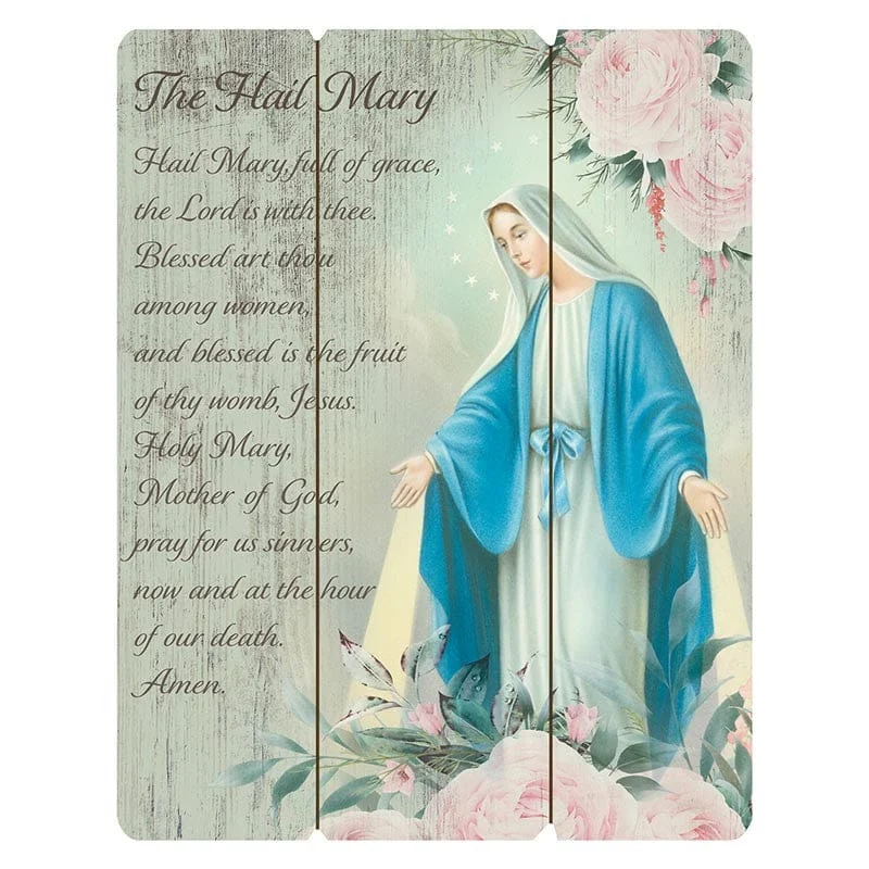Wood Pallet Sign - Hail Mary Wood Pallet Sign - Hail Mary