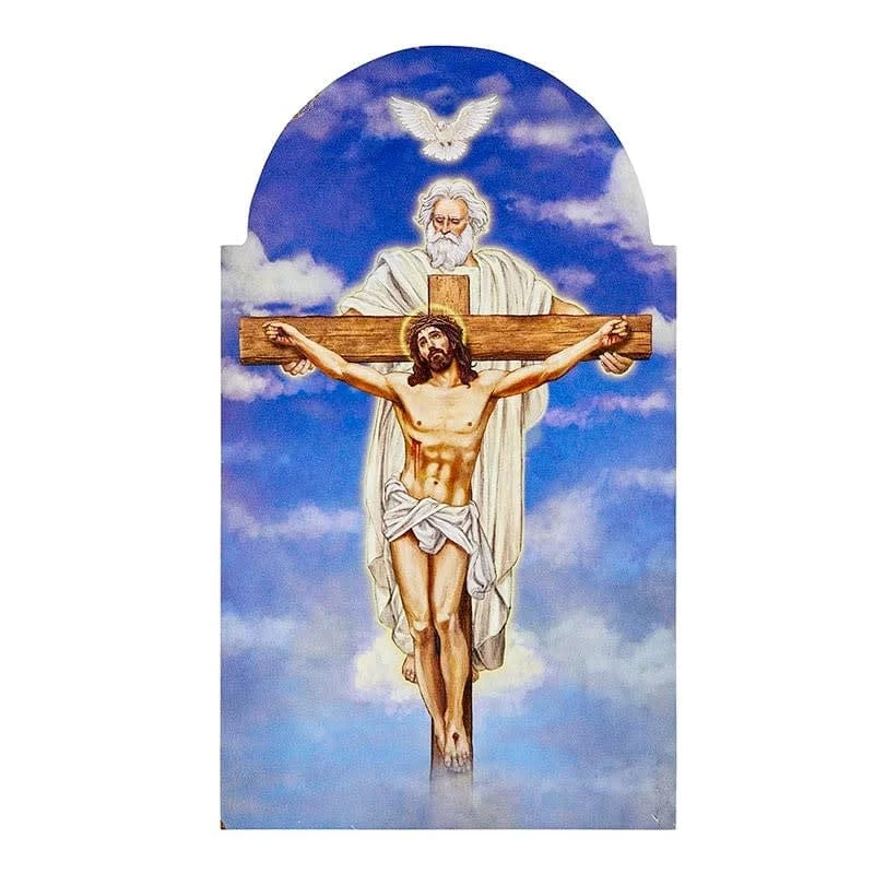 Trinity God The Father - Arched Wood Plaque