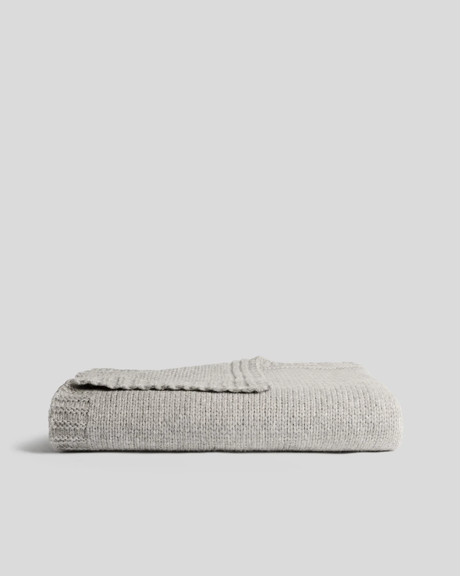Classic Knit Alpaca Throw