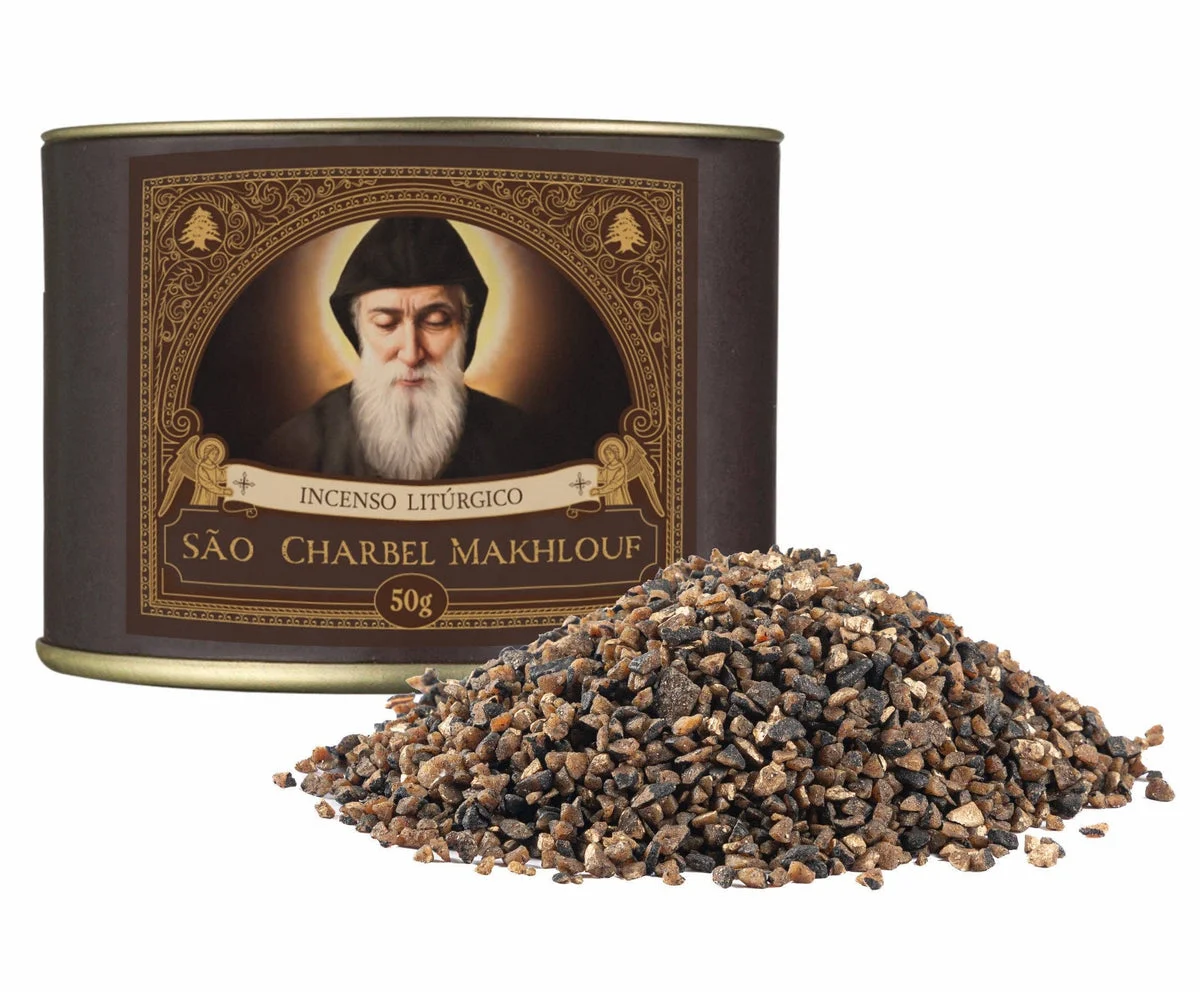 Saint Charbel Resin Incense — Soft Devotional Blend: 1.8oz
