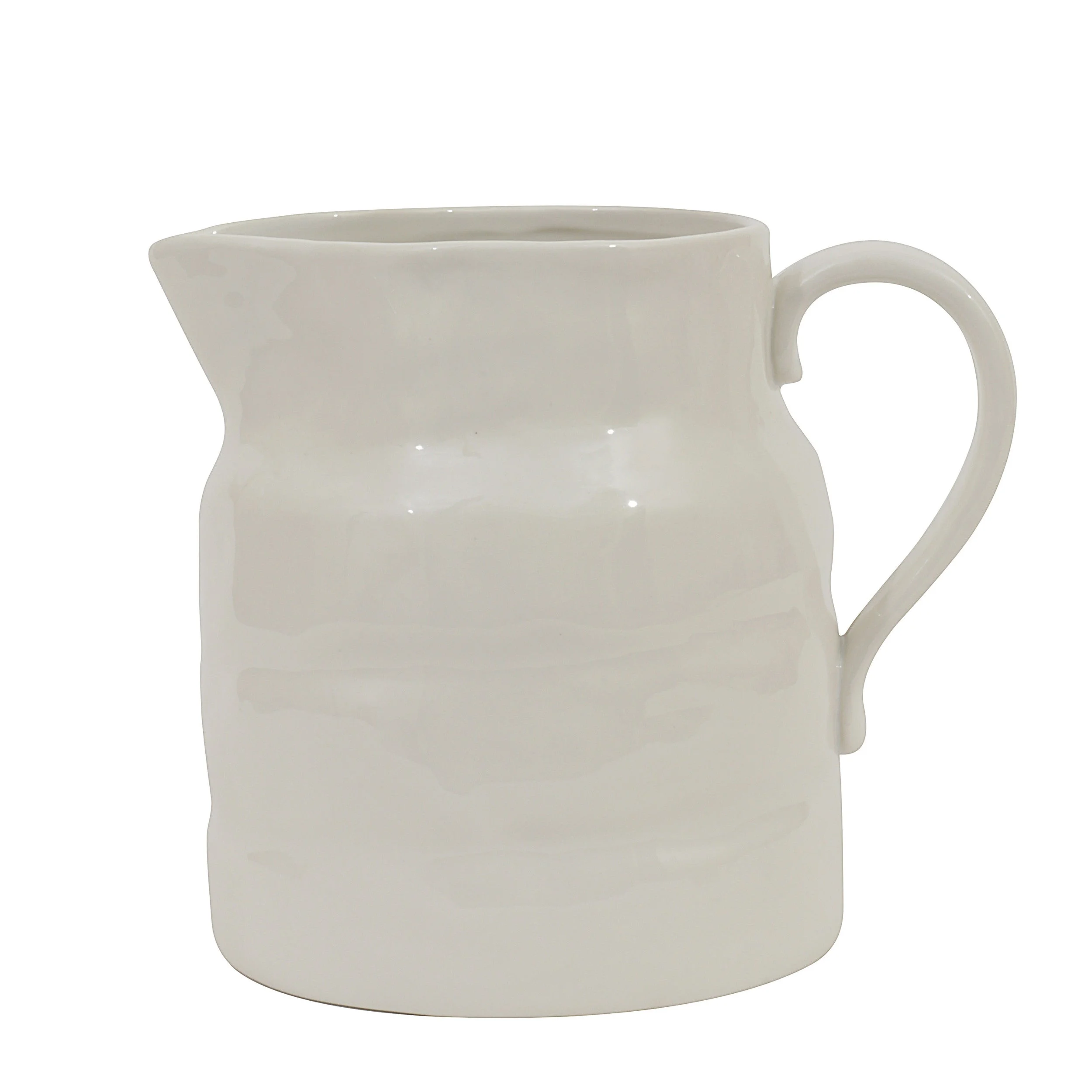 2 Quart Vintage Reproduction Stoneware Pitcher