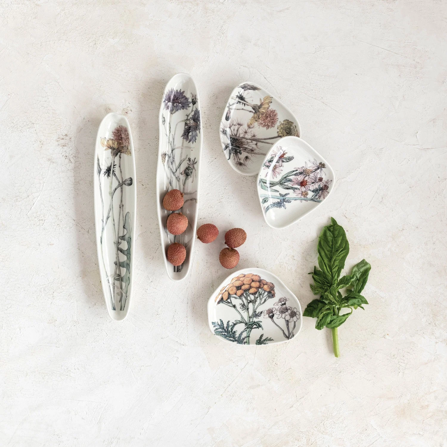Stoneware Floral Platter