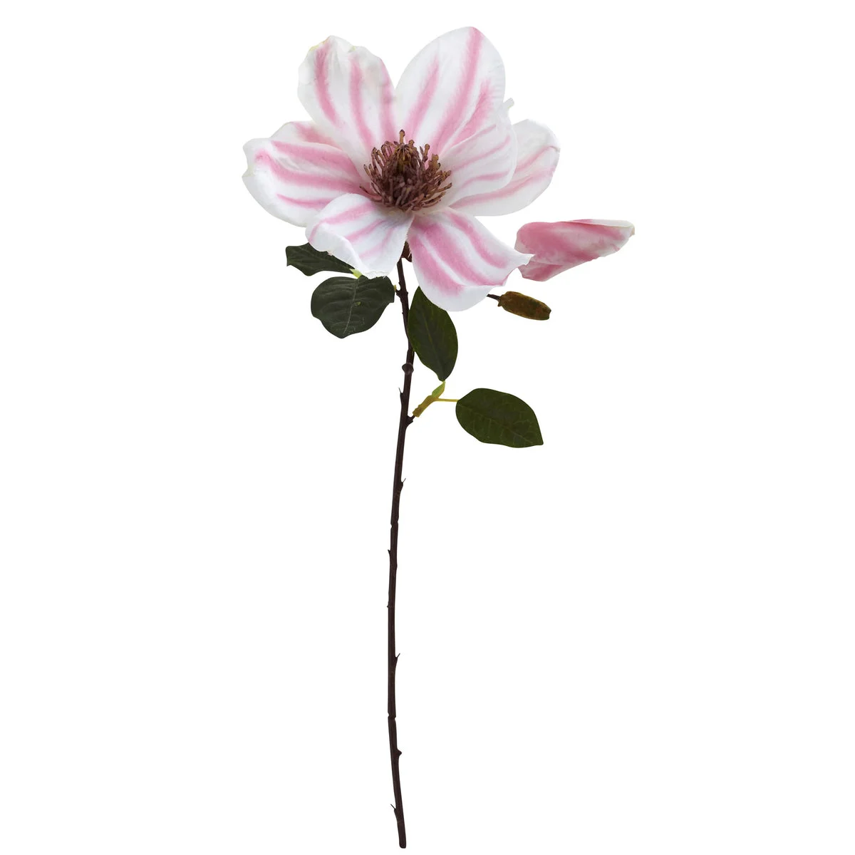 Nearly Natural 2178-S18 17" Artificial White Magnolia Flower, Set of 18