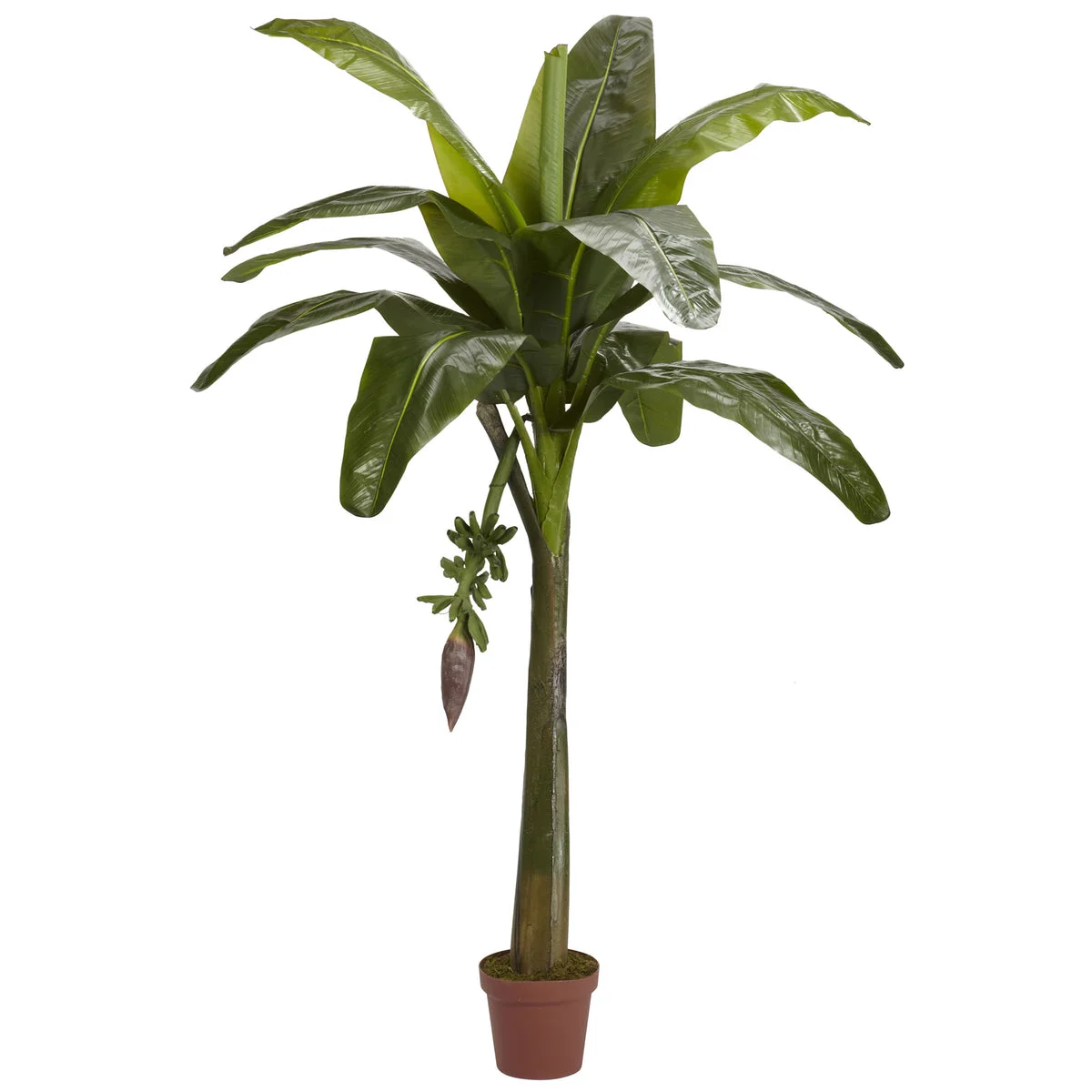 Nearly Natural 6` Banana Silk Tree (Real Touch)