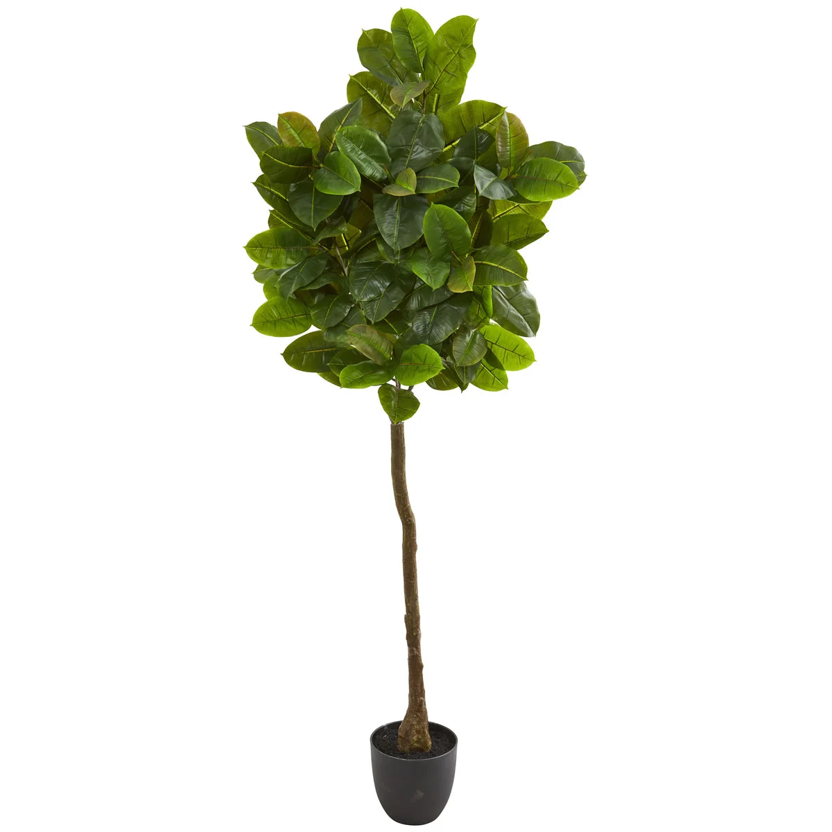 Nearly Natural 9115 6' Artificial Green Real Touch Rubber Leaf Tree