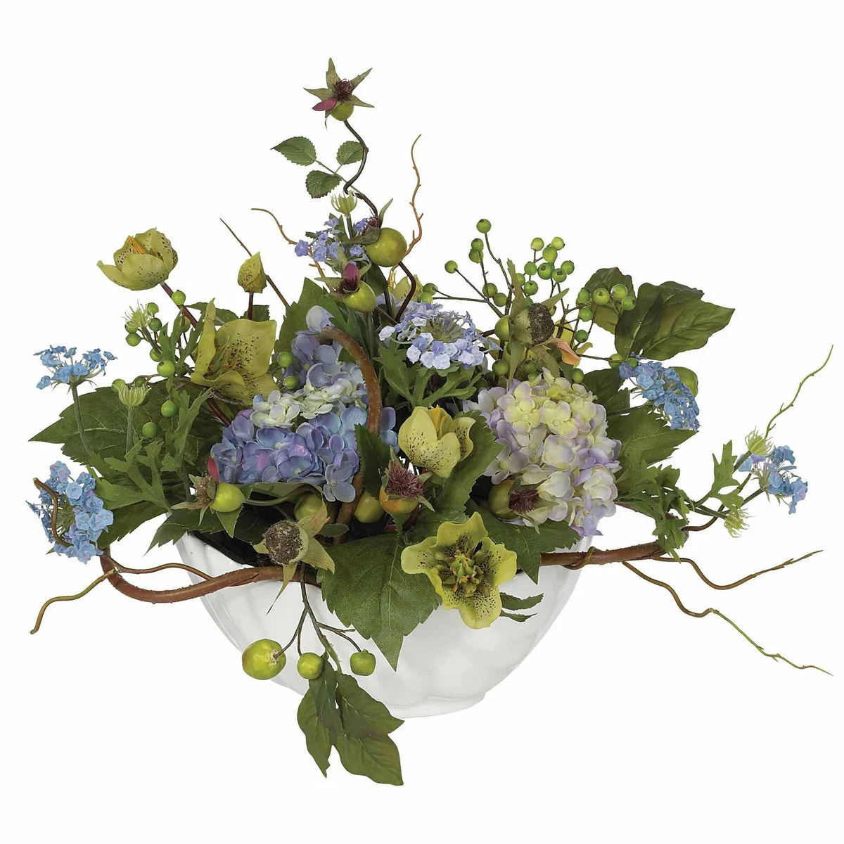 Nearly Natural Hydrangea Centerpiece