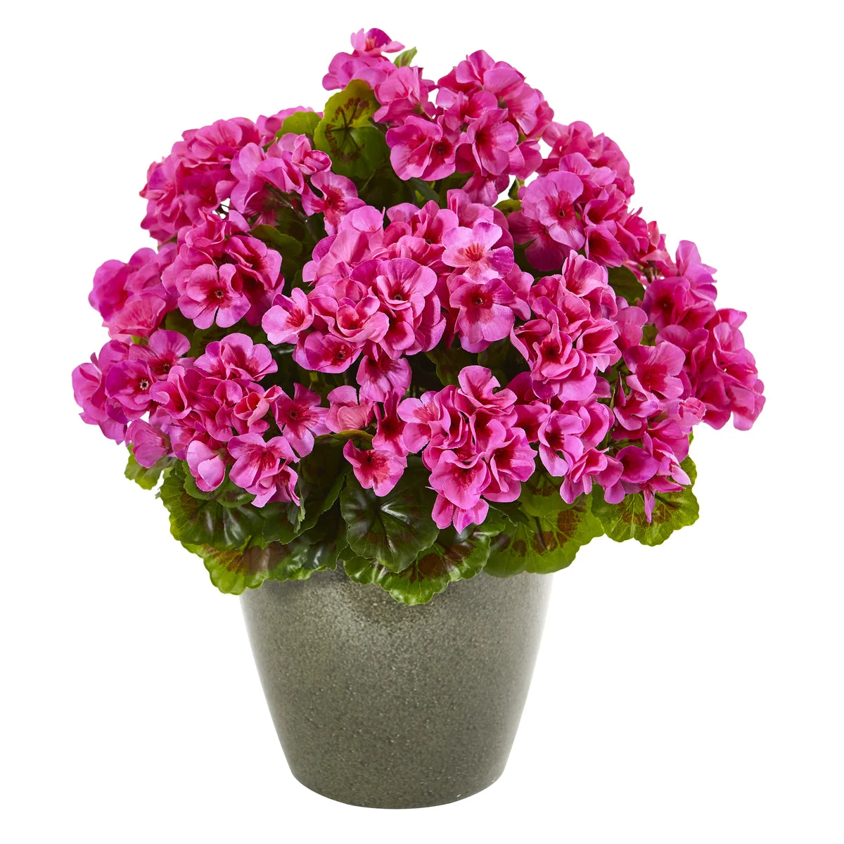 Nearly Natural 17`` Geranium Artificial Plant UV Resistant (Indoor/Outdoor)