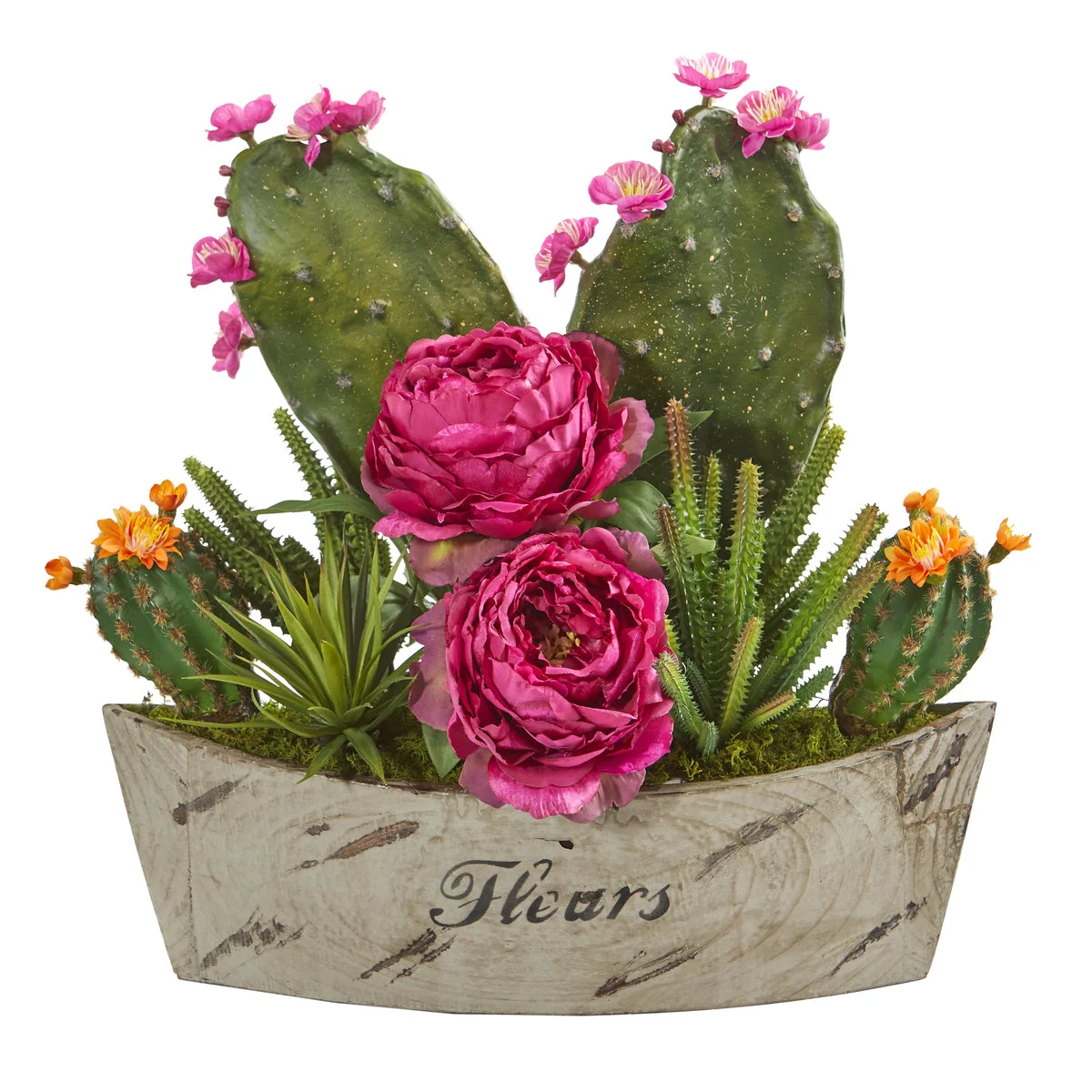 Nearly Natural 17`` Peony