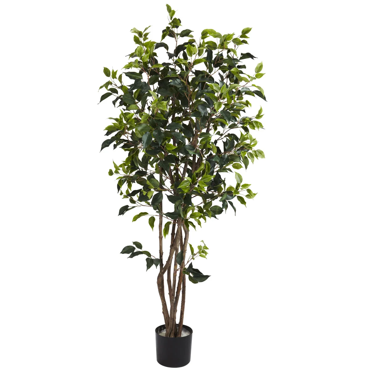 Nearly Natural 5` Ficus Bushy Silk Tree