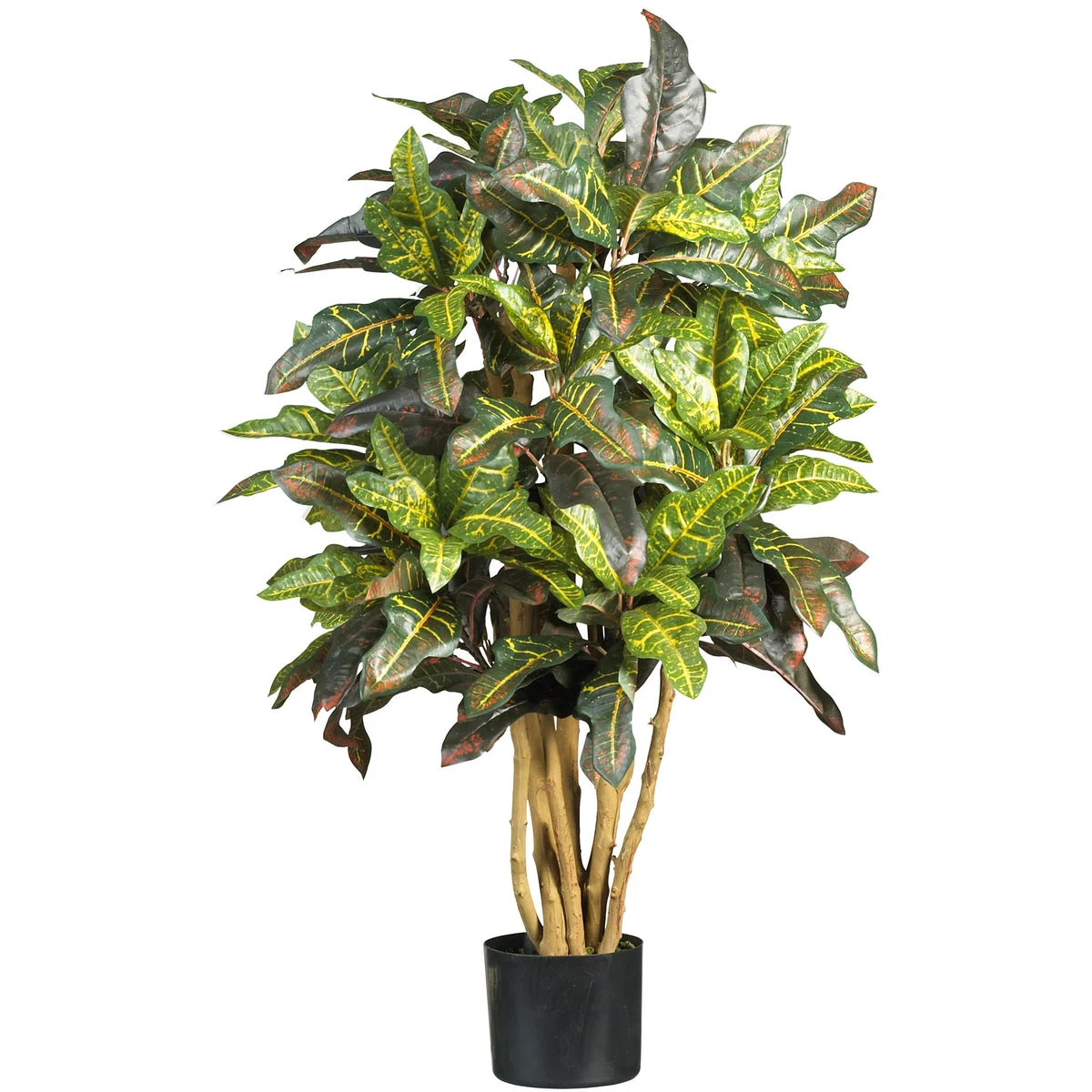 Nearly Natural 3` Croton Silk Tree