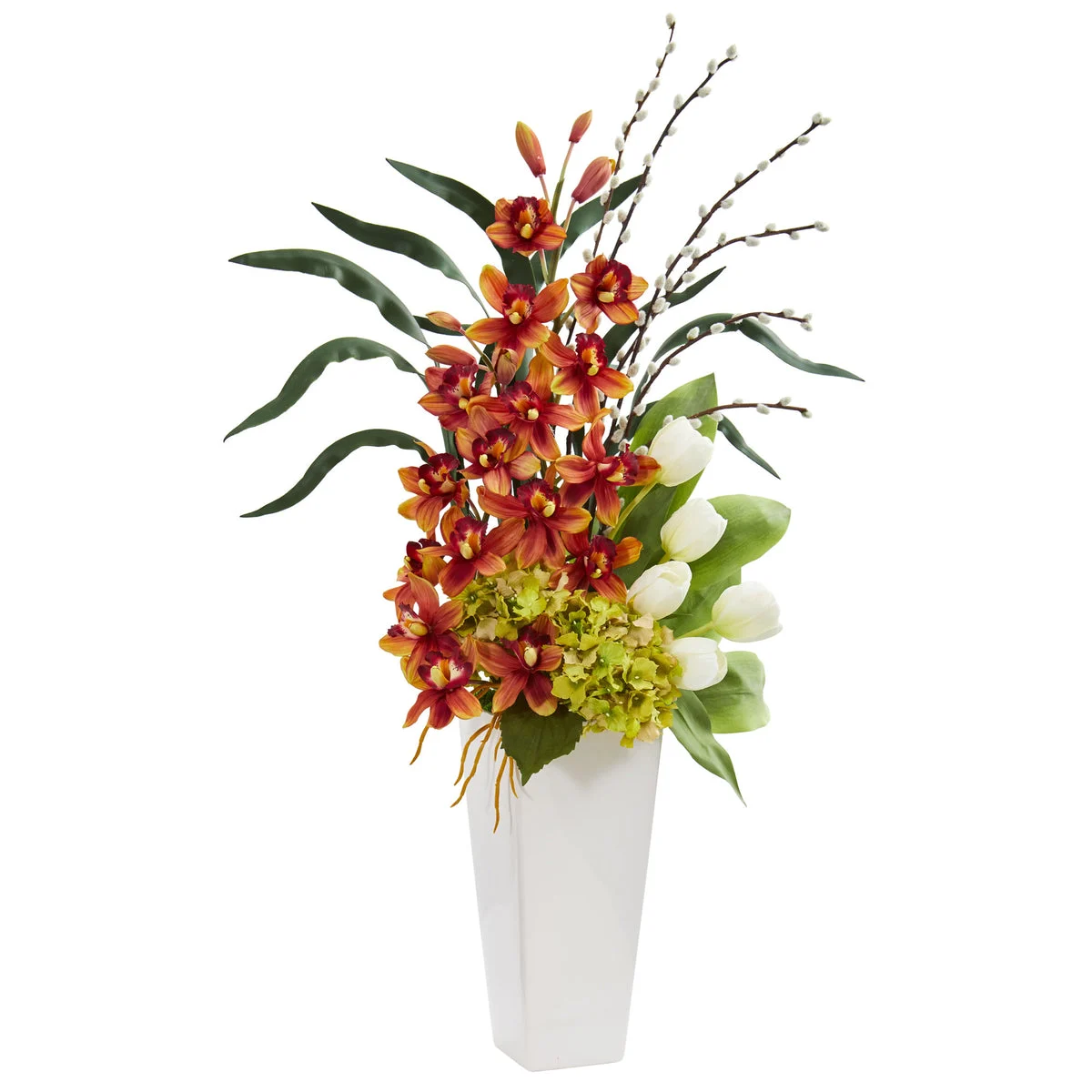 Nearly Natural Cymbidium Orchid