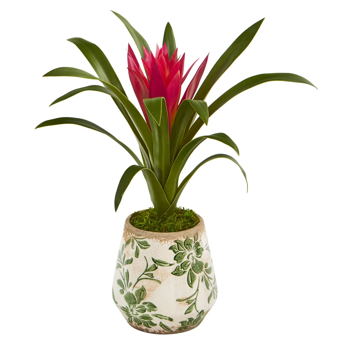Nearly Natural 15`` Ginger Artificial Plant in Floral Vase