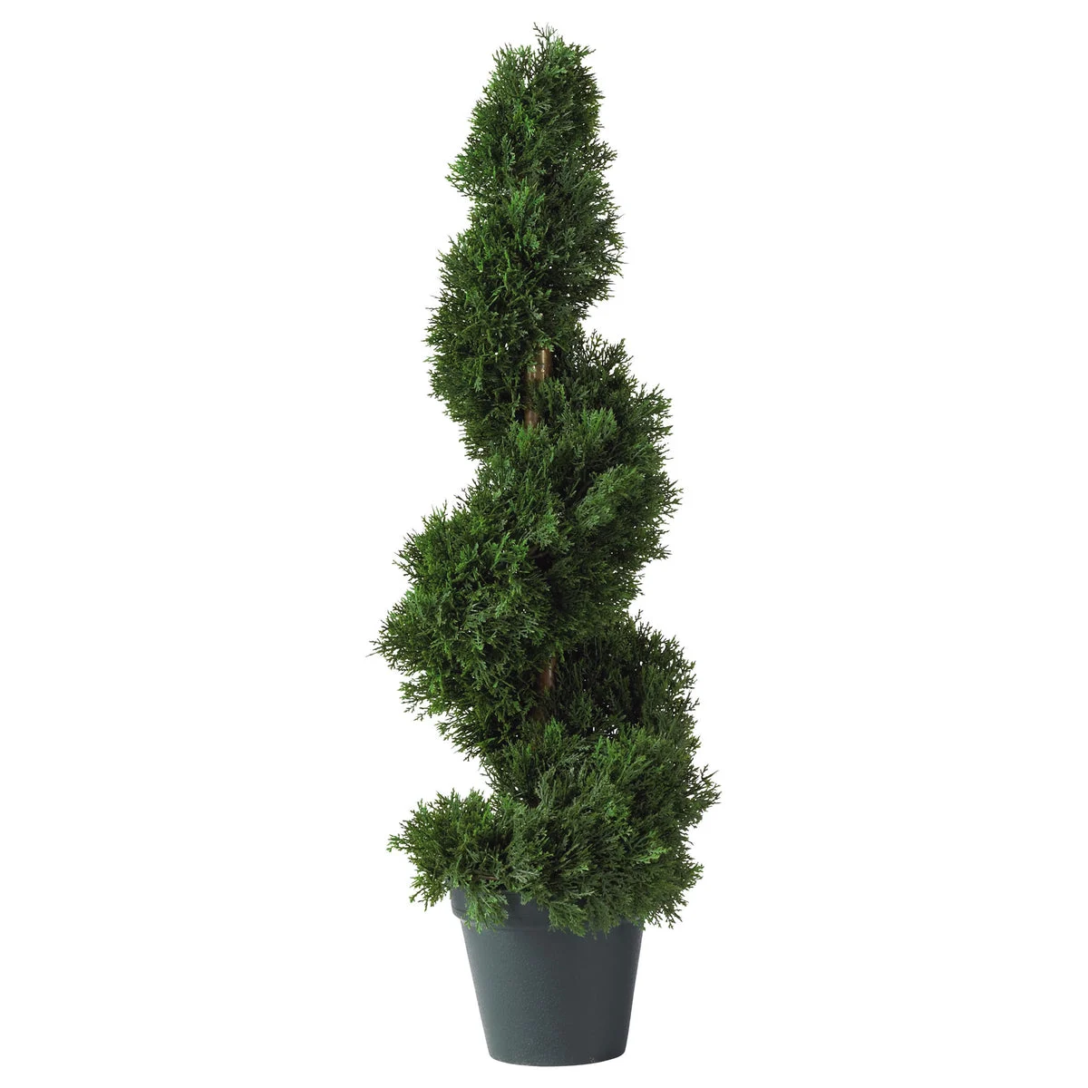 Nearly Natural 2` Cedar Spiral Silk Tree (In-door/Out-door)