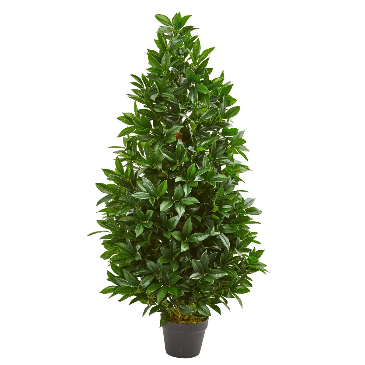 Nearly Natural 9103 4' Artificial Bay Leaf Topiary Tree, UV Resistant (Indoor/Outdoor)