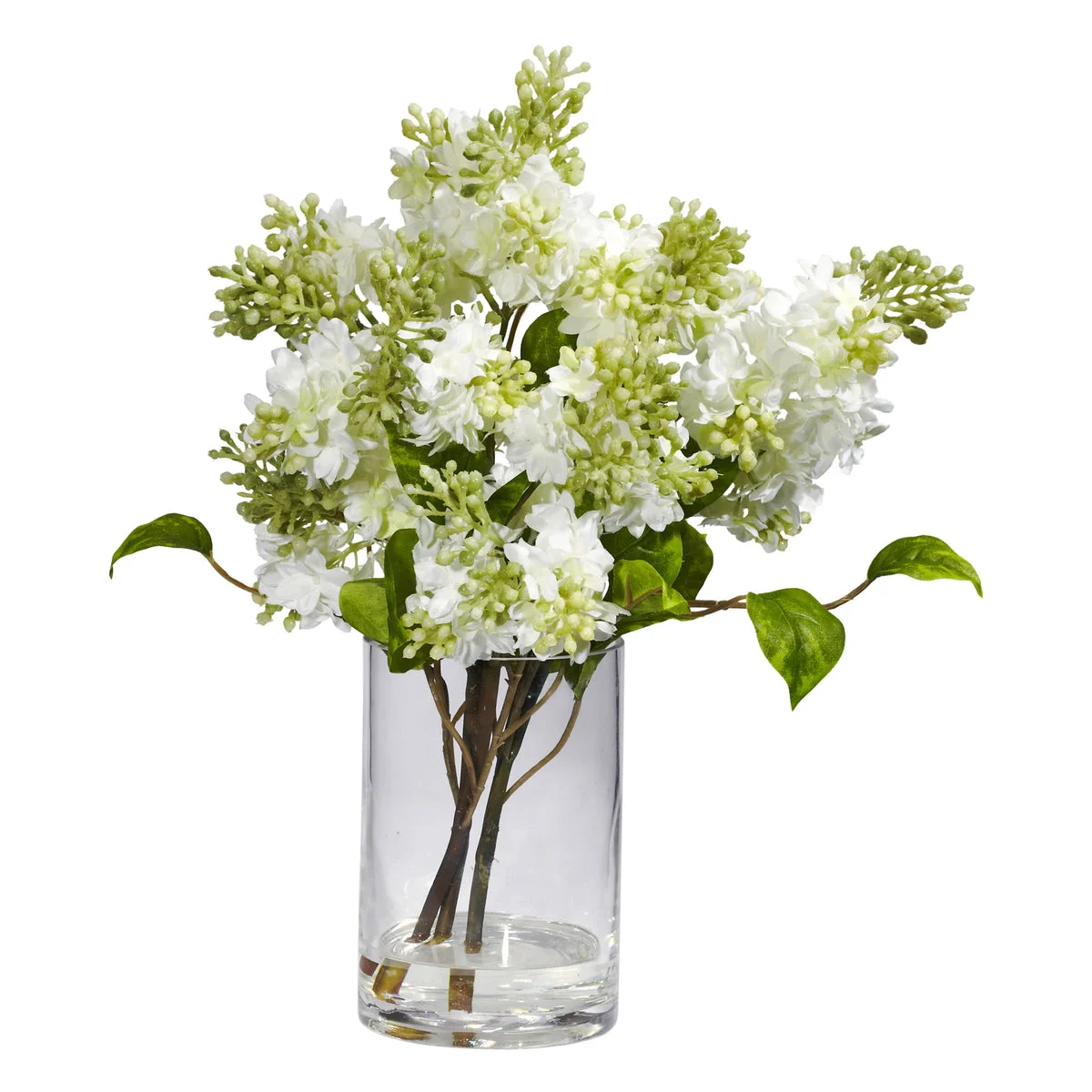 Nearly Natural Lilac Silk Flower Arrangement