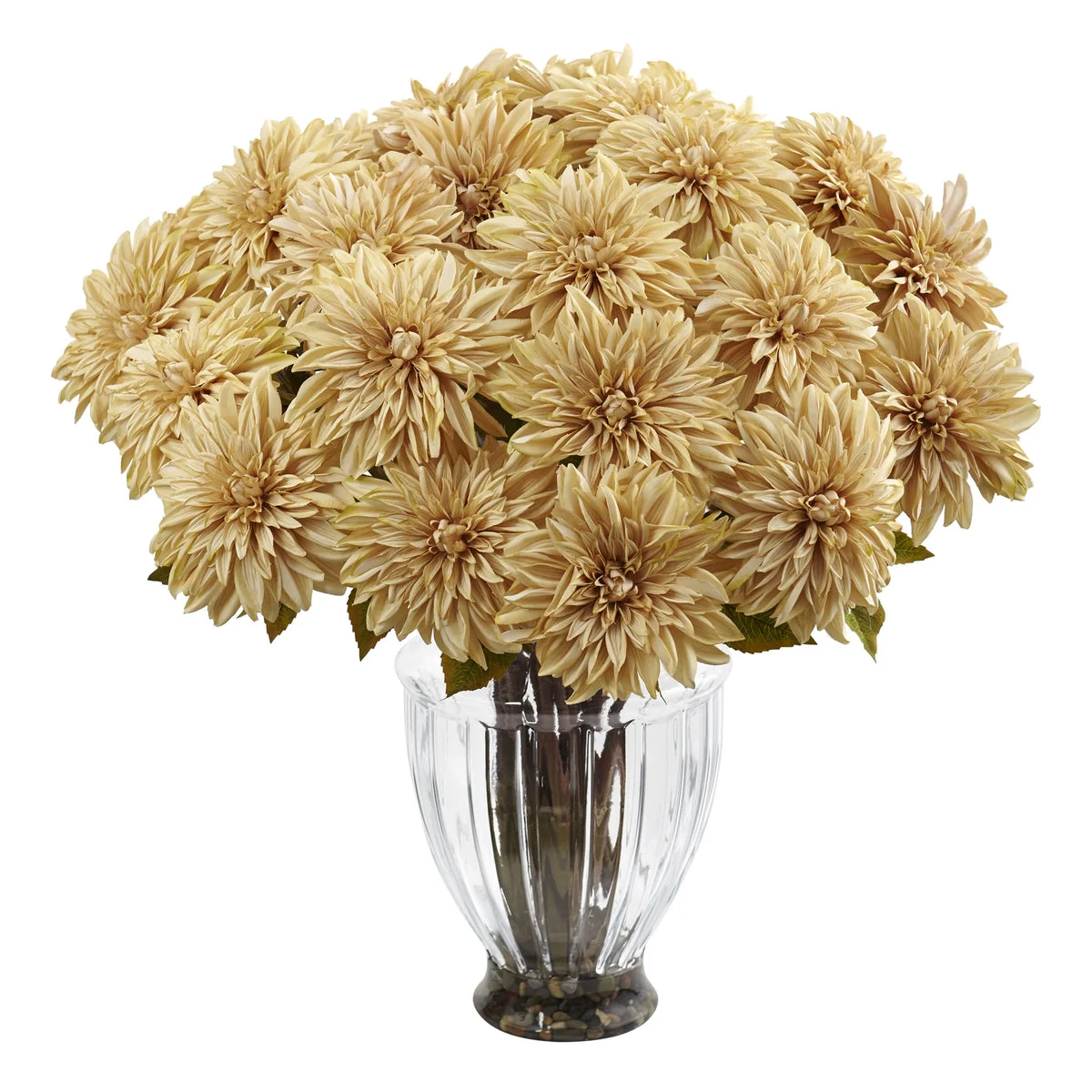 Nearly Natural Silk Dahlia Floral Arrangement