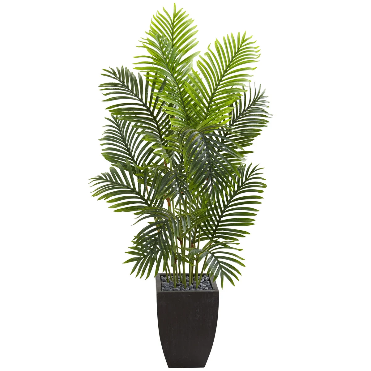 Nearly Natural 5670 5.5' Artificial Green Paradise Palm Tree in Square Planter
