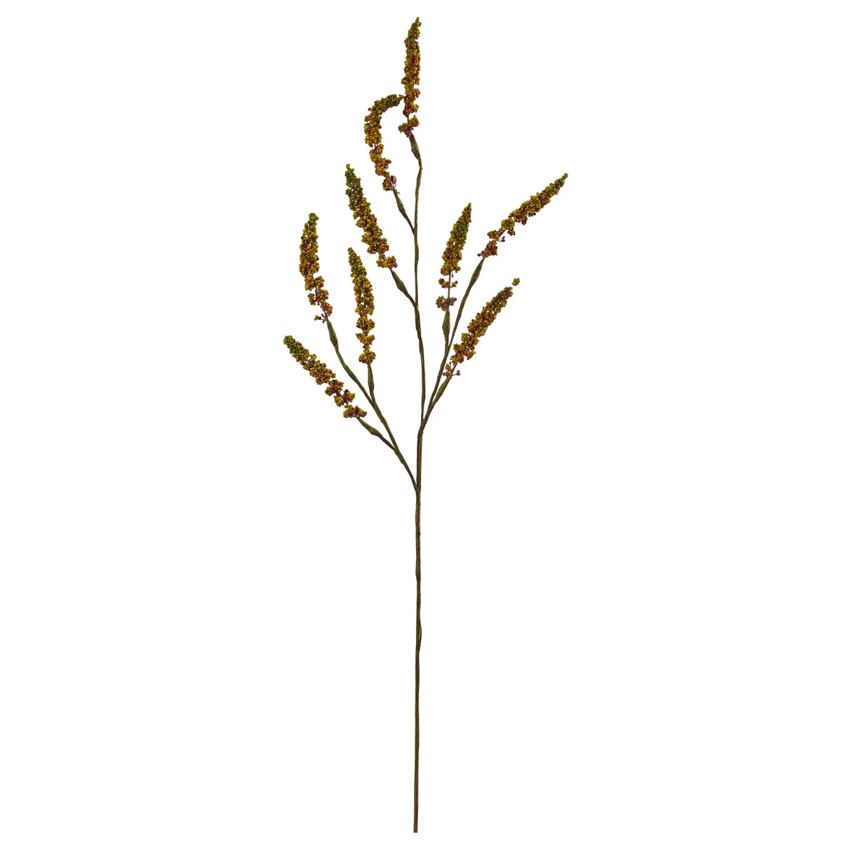 Nearly Natural 2228-S12 32" Artificial Brown Tail Berry Flower, Set of 12