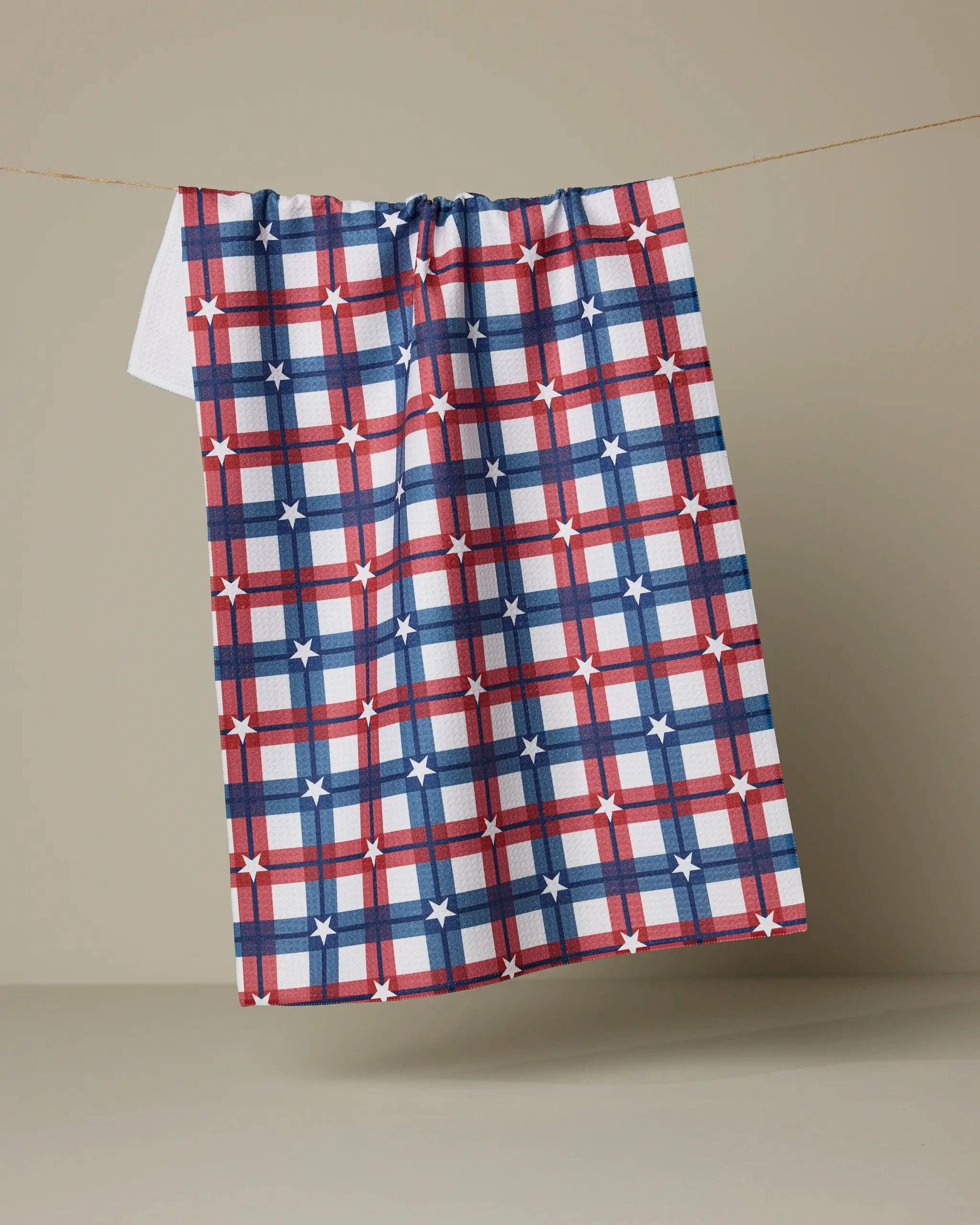 Geometry Backyard Picnic Tea Towel