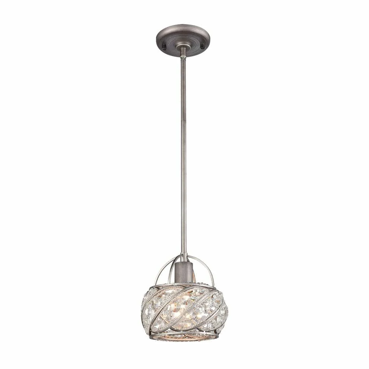Bradington 1 Pendant Weathered Zinc