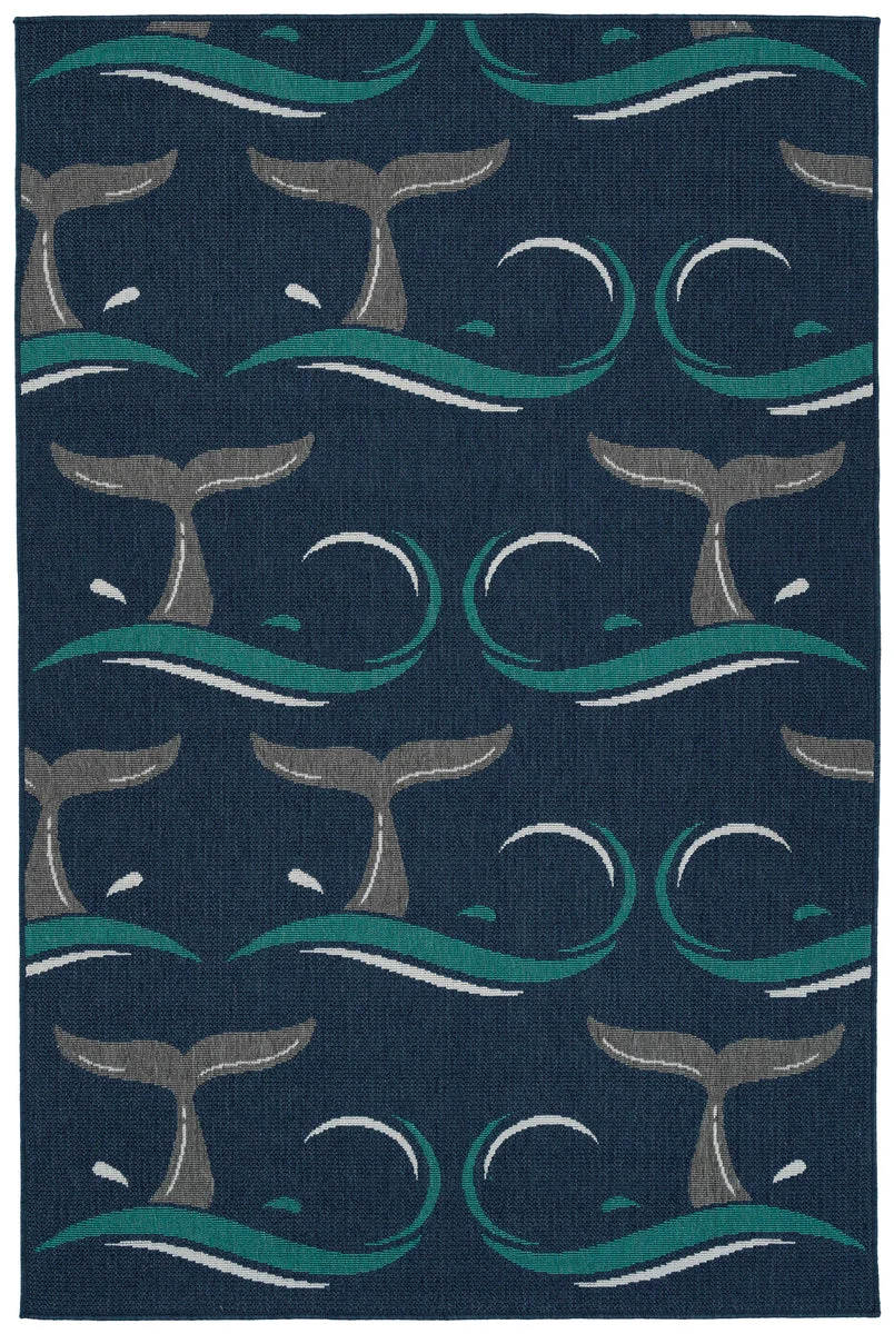Kaleen Rugs Puerto Collection PRT16-22 Navy Area Rug